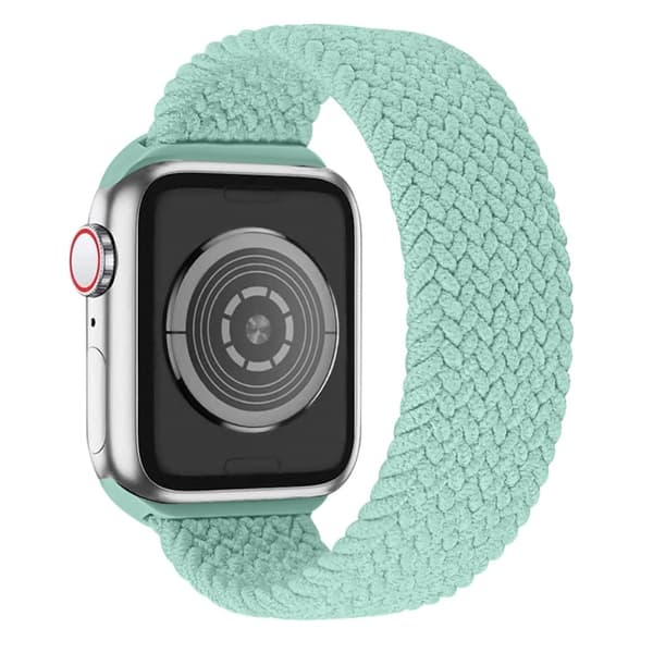 Apple Watch (41 mm) elastiskt klockarmband - Mintgrön / Storlek: L Grön