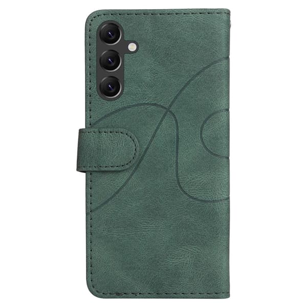 Teksturoitu nahkakotelo hihnalla Samsung Galaxy A05s - Vihreä Green