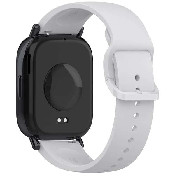 Xiaomi Redmi Watch 5 Lite Band Vandtæt Svedsikker Blød Silikone Sport Strap - Lysegrå Silver grey