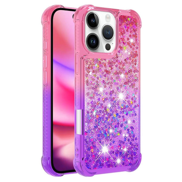 Princess iPhone 16 Pro cover - Lyserød + Lilla Purple