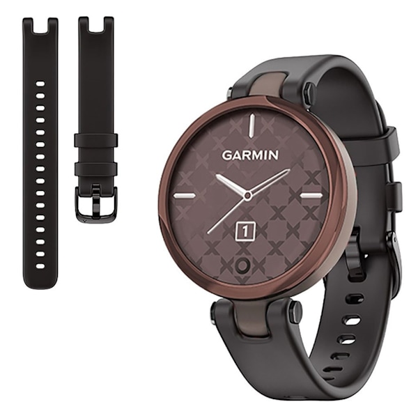 Garmin Lily simple silicone watch band - Black Svart