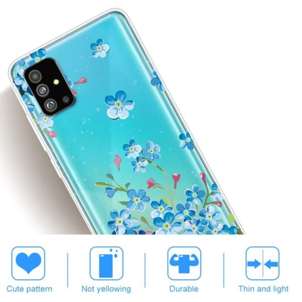 Deco Samsung Galaxy S20 Plus case - Blue Flowers Blue