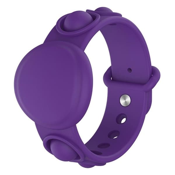 AirTags bubble stress reliever silikone håndledsrem - Lilla Purple