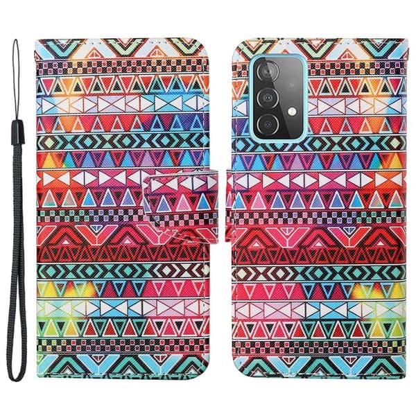 Wonderland Samsung Galaxy A33 5G Läppäkotelo - Ethnic Pattern Multicolor
