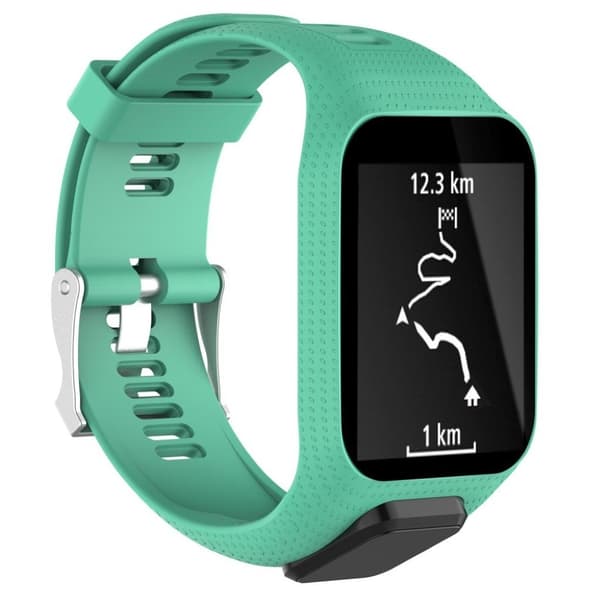 TomTom Runner/Spark/Adventurer 2/3 blød silikone cover - Turkis Blue