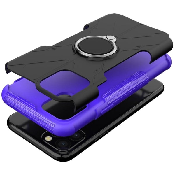 iPhone 11 Pro Max 6,5 tommer Ring Kickstand Design Drop-proof Ca Purple