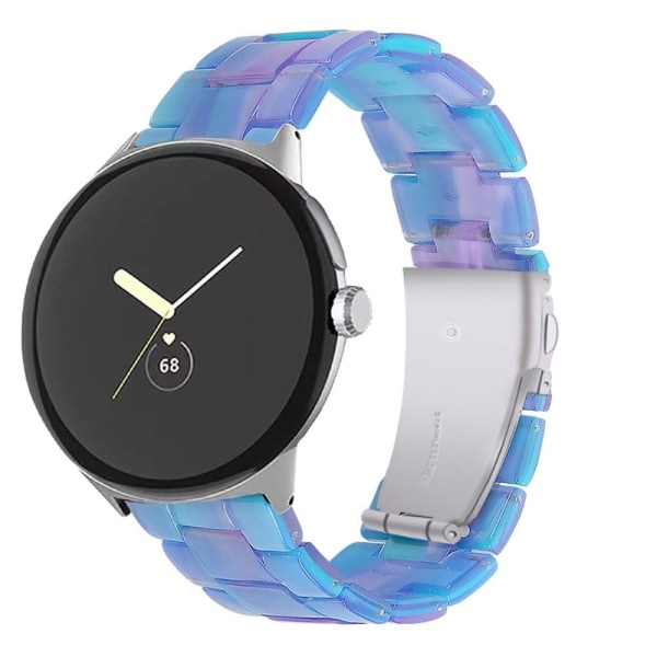 Google Pixel Watch light resin style watch strap - Blue Purple M Blå