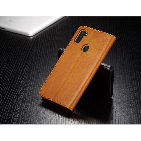 LC.Imeeke läder Samsung Galaxy A11 / Samsung Galaxy M11 fodral - Brun Brun