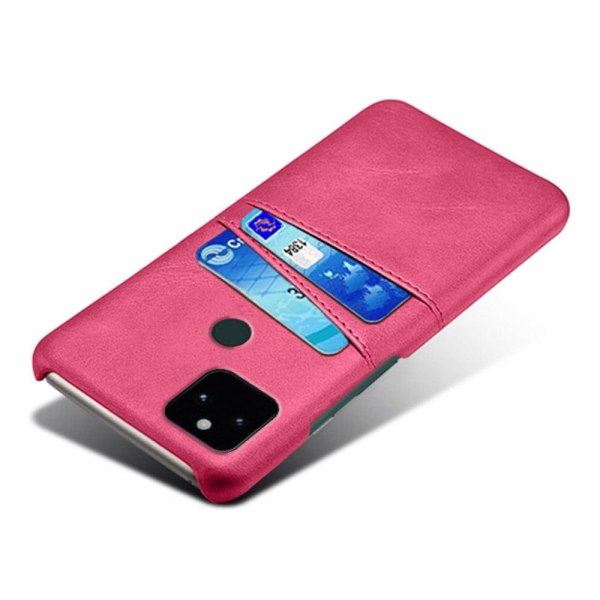 Dual Card Etui Google Pixel 5a - Rose Pink