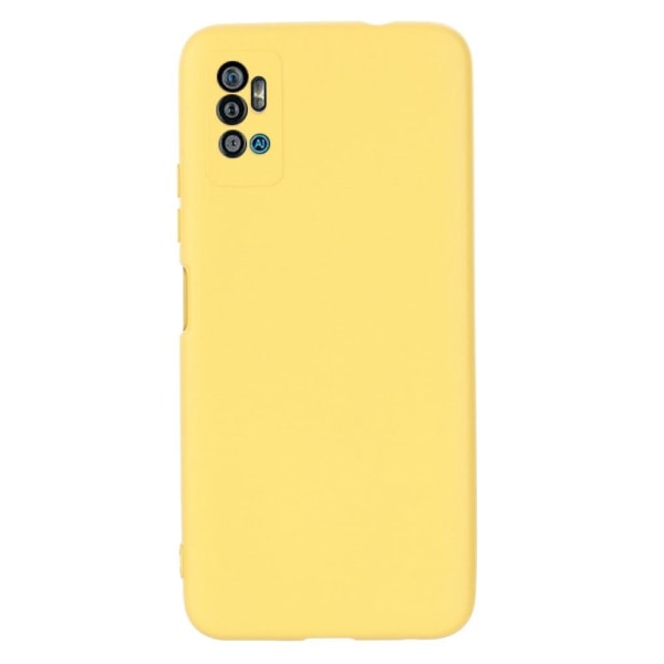 Matte liquid silicone cover for ZTE Blade A71 - Yellow Yellow