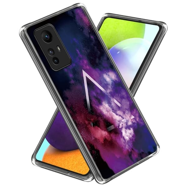Deco Xiaomi Redmi Note 12S deksel - Trekant Og Trekant Purple