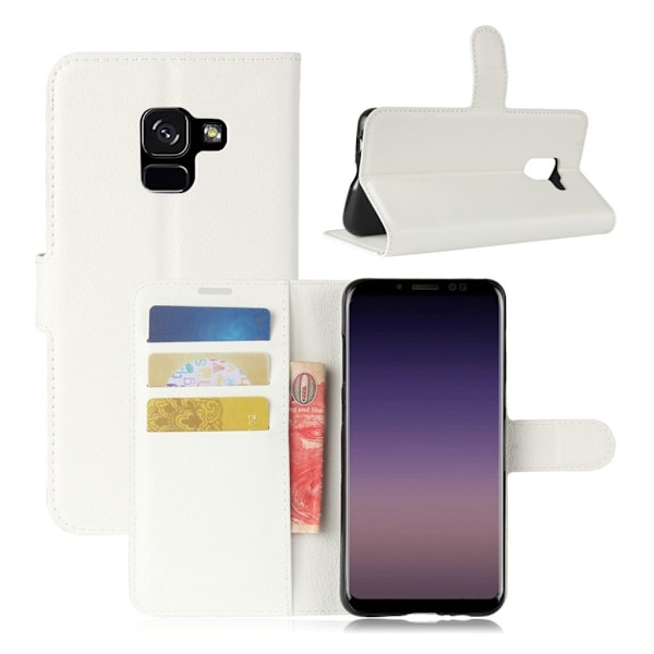 Samsung Galaxy A8 (2018) litsipintainen suojakotelo - Valkoinen White