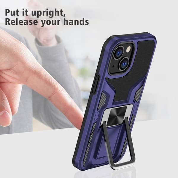 Støtsikkert hybriddeksel for iPhone 13 Mini - Mørkeblå Blue