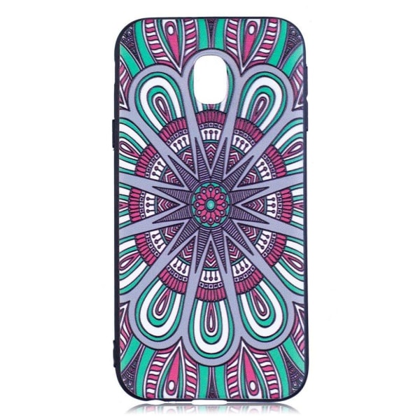 Samsung Galaxy J3 (2017) vedenkestävä silikoonikuori - kukkakuvio Multicolor