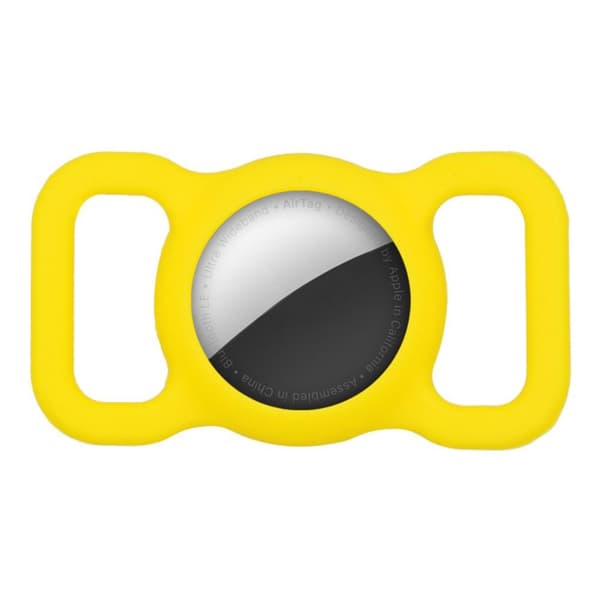 AirTags beskyttende silikoneovertræk - Gul Yellow