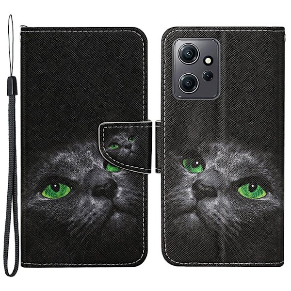 Wonderland Xiaomi Redmi Note 12 Flip Etui - Leopard Black