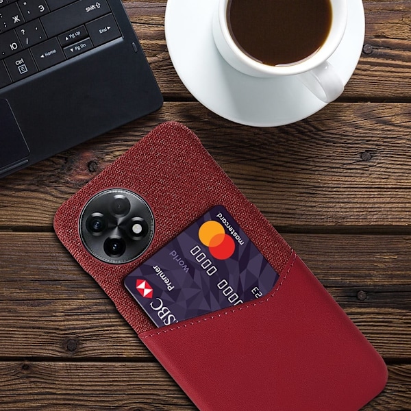 Bofink OnePlus 11R / Ace 2 Card Suojakuori - Punainen Red