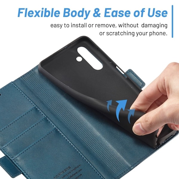 LC.IMEEKE Samsung Galaxy A14 Flip Etui - Grøn Green
