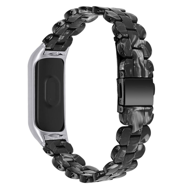 Xiaomi Mi Smart Band 4 / Band 3 hartsikellon hihna - Musta Black