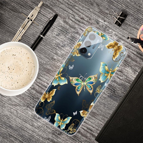 Deco OnePlus Nord N200 5G skal - Fjärilar Med Smycken multifärg