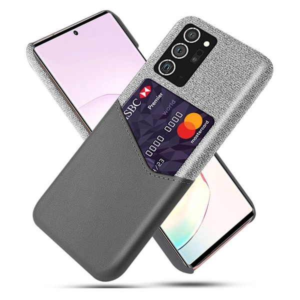 Bofink Samsung Galaxy Note 20 Card Cover - Grå Silver grey