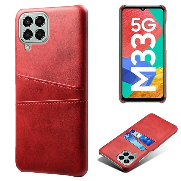 Dual Card Samsung Galaxy M33 5G cover - Rød Red