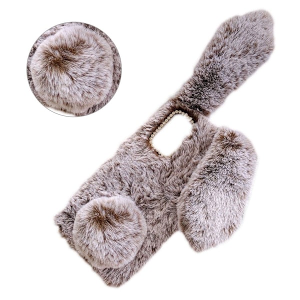 Fluffy Rabbit Samsung Galaxy Note 20 skal - Brun Brun