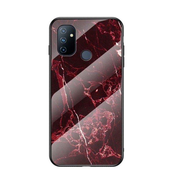 Fantasy marmor OnePlus Nord N100 cover - rød Red