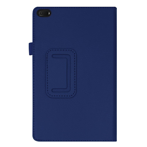 Lenovo Tab E8 litchi læderetui - Mørkeblå Blue
