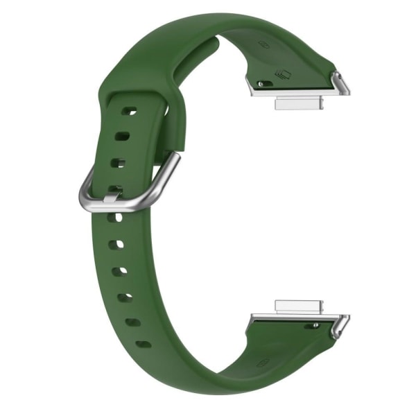 Simple silicone watch strap for Huawei Watch Fit 2 - Army Green Grön