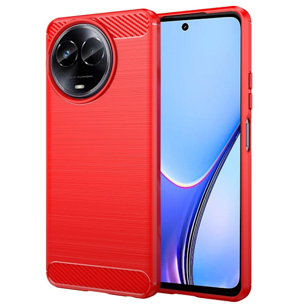 Carbon Flex Realme V50s deksel - Rød Red