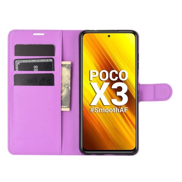 Classic Xiaomi Poco X3 / Poco X3 Nfc Flip Etui - Lilla Purple