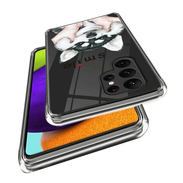 Deco Samsung Galaxy S24 Ultra skal - Två Katter Vit