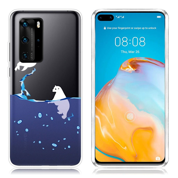 Deco Huawei P40 deksel - Isbjørn Blue