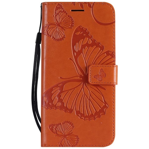 Butterfly läder iPhone Xs Max fodral - Orange Orange