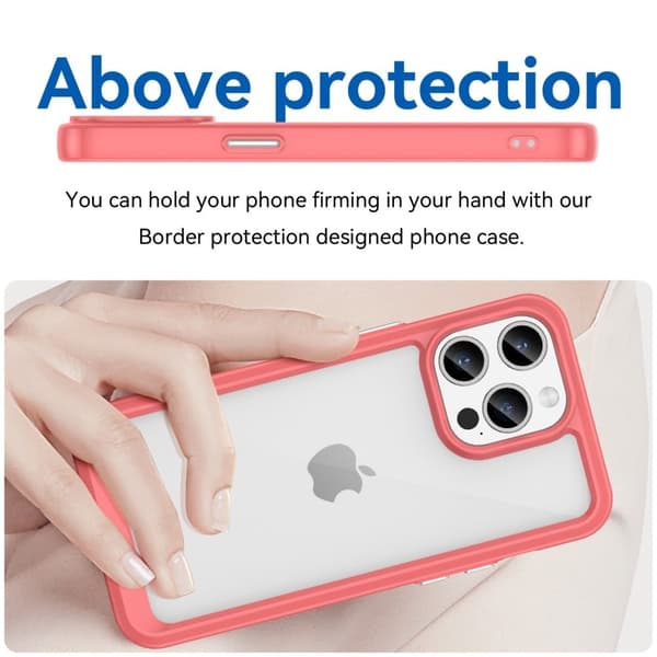 iPhone 15 Pro Max smart telefonskal i akryl - Röd Röd
