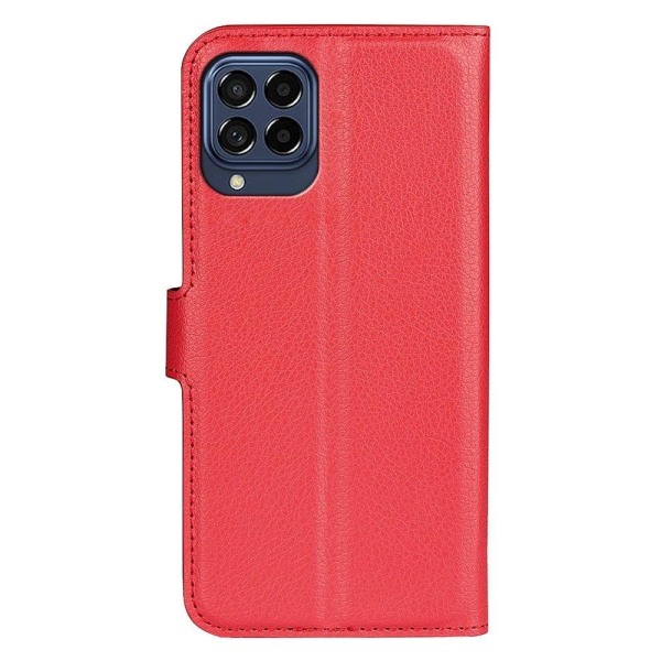 Klassisk Samsung Galaxy M53 5G flip etui - Rød Red