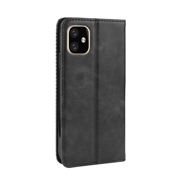 Bofink Vintage läder iPhone 11 fodral - Svart Svart