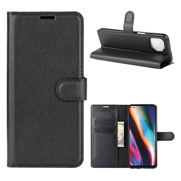 Classic Motorola Moto G 5G Plus Flip Etui - Sort Black