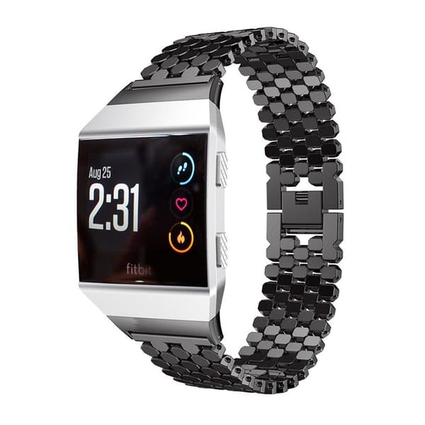 Fitbit Ionic Hexagon urrem - Sort Black