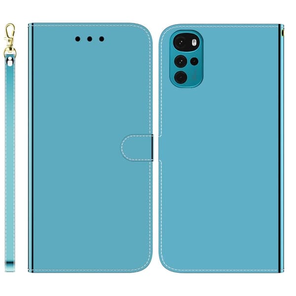 Mirror Motorola Moto G22 flip-etui - Blå Blue