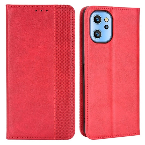 Bofink Vintage läder Umidigi A13 / Umidigi A13S / Umidigi A13 Pro fodral - Röd Röd