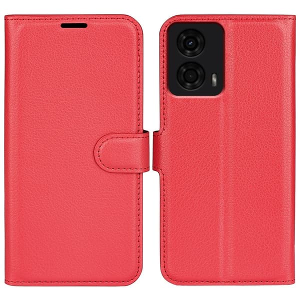 Klassisk Motorola Moto G24 flip etui - Rød Red
