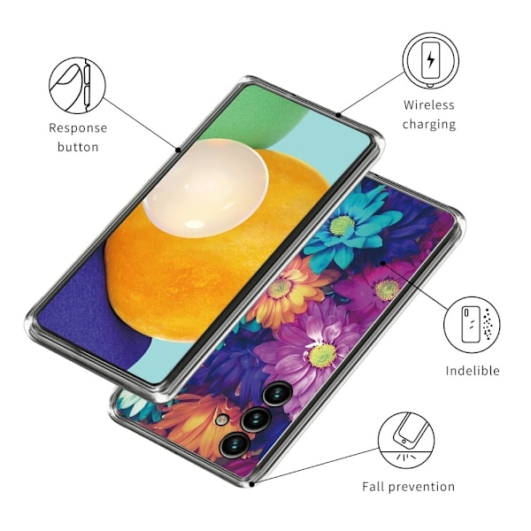 Deco Samsung Galaxy A34 5G skal - Krysantemum multifärg