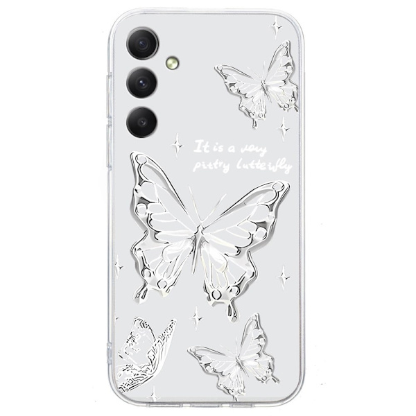 Imagine Samsung Galaxy A16 kotelot - Perhonen White