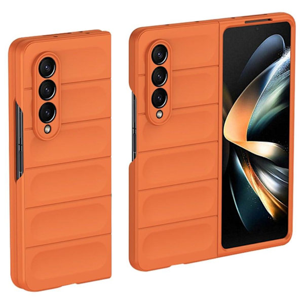 Mjukt greppformat Samsung Galaxy Z Fold3 5G skal - Orange Orange