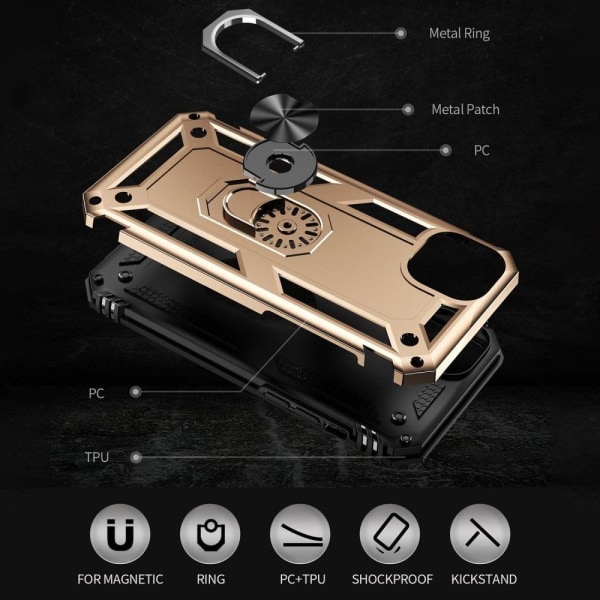 Bofink Combat iPhone 14 Suojakotelo - Kulta Gold