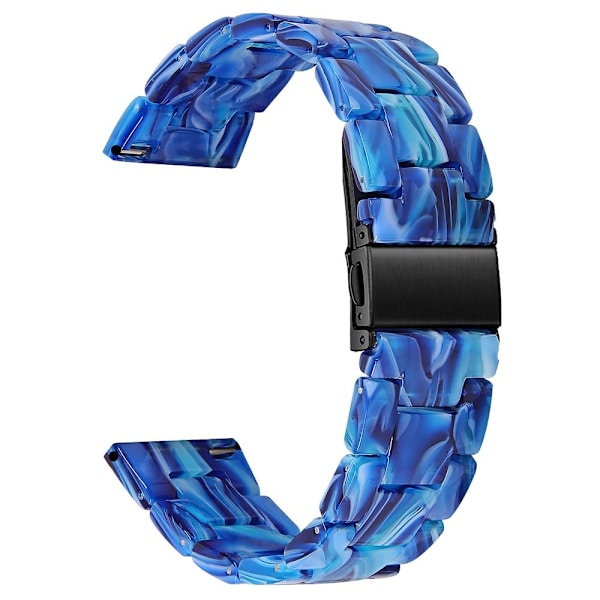 Resin Band Popglory Smart Watch Replacement Strap - Blå Blue