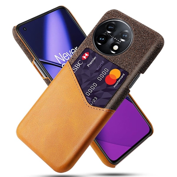 Bofink OnePlus 11 Card Suojakuori - Ruskea Brown