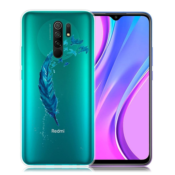 Deco Xiaomi Redmi 9 Etui - Fjør Blue